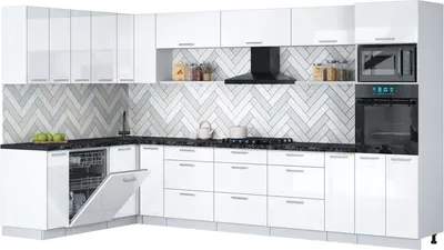Кухонный гарнитур Interline Мила Gloss 1.896х3.58-2