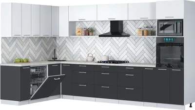 Кухонный гарнитур Interline Мила Gloss 1.896х3.58-2