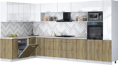 Кухонный гарнитур Interline Мила Gloss 1.896х3.68