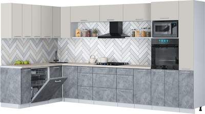 Кухонный гарнитур Interline Мила Gloss 1.896х3.68