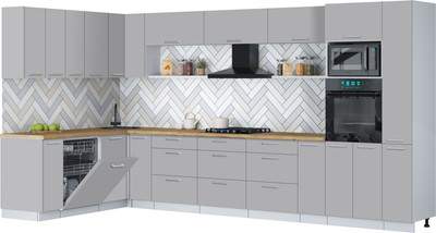Кухонный гарнитур Interline Мила Gloss 1.896х3.88