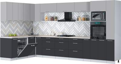 Кухонный гарнитур Interline Мила Gloss 1.896х3.88