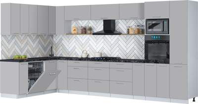 Кухонный гарнитур Interline Мила Gloss 1.896х3.98