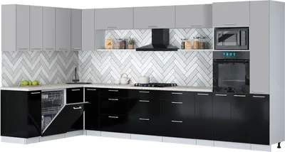 Кухонный гарнитур Interline Мила Gloss 1.896х3.88