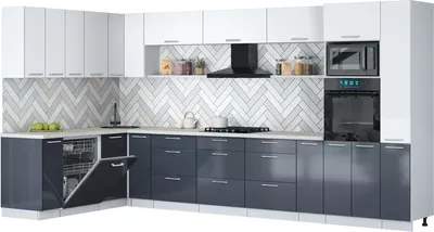 Кухонный гарнитур Interline Мила Gloss 1.896х3.88