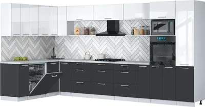 Кухонный гарнитур Interline Мила Gloss 1.896х3.98