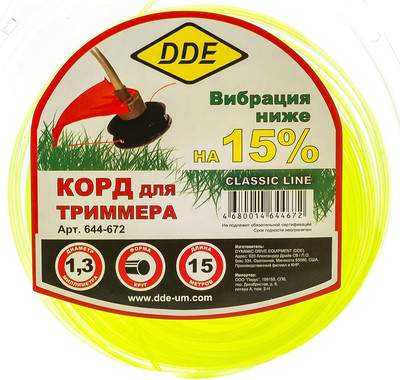 Леска для триммера DDE Classic Line / 644-672