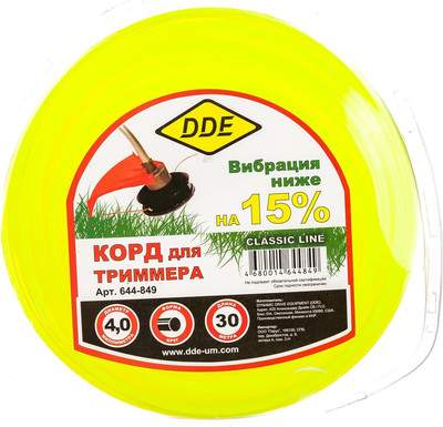 Леска для триммера DDE Classic Line / 644-849