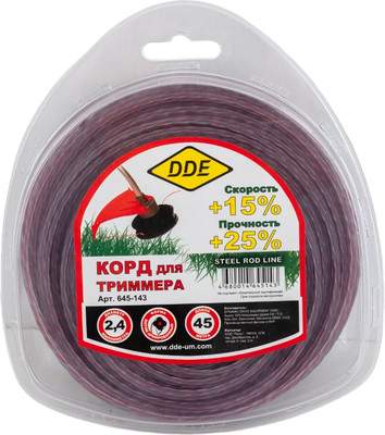 Леска для триммера DDE Steel Rod Line / 645-143
