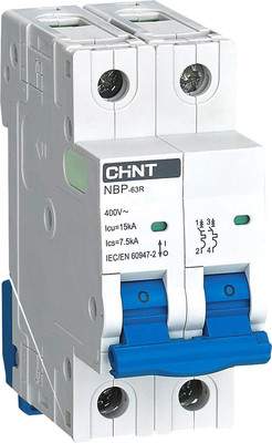 Выключатель автоматический Chint NBP-63R 2P 6A 15кА / 352375
