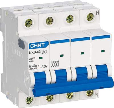 Выключатель автоматический Chint NXB-63S 4P 16A 4.5кА C / 296905