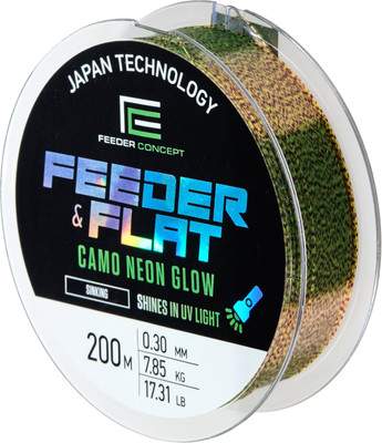 Леска монофильная Feeder Concept Feeder & Flat Camo Neon Glow 200/030 FC4000-030