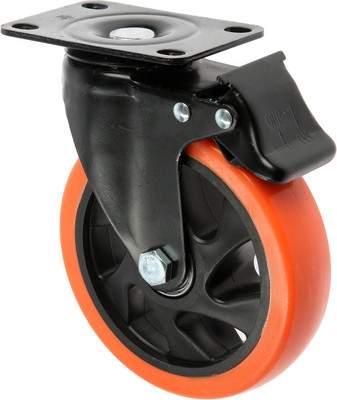 Колесо мебельное CAPPIO Поворотное со стопором PVC 9917556