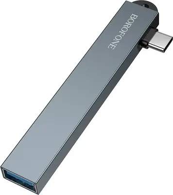 USB-хаб Borofone FH1A 4в1 Type-C - USB2.0x3+USB3.0