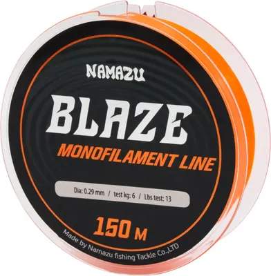 Леска монофильная Namazu Blaze d-0.29мм test-6кг / NB150-0.29