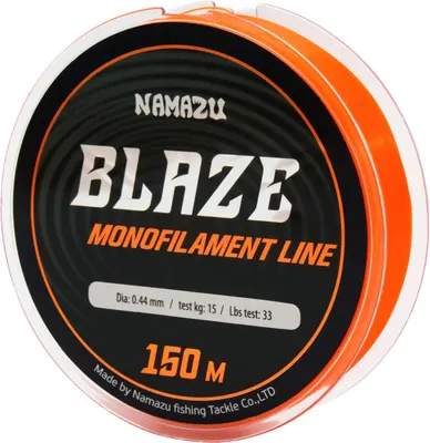 Леска монофильная Namazu Blaze d-0.44мм test-15кг / NB150-0.44