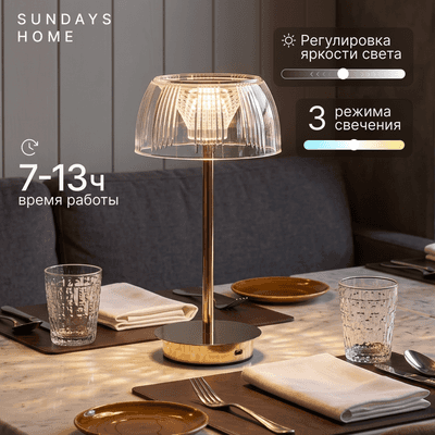 Интерьерная настольная лампа Sundays Home 6403001062A