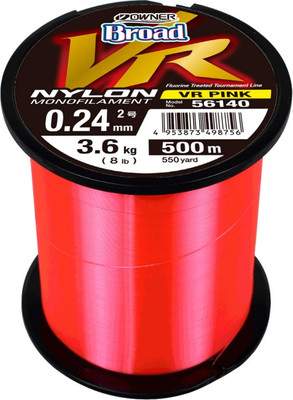 Леска монофильная Owner Broad VR Pink Nylon 500м 0.24мм 3.6кг / 56140-024