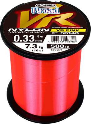 Леска монофильная Owner Broad VR Pink Nylon 500м 0.33мм 7.3кг / 56140-033