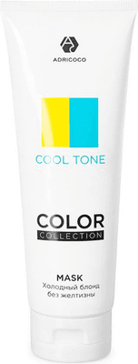 Тонирующая маска для волос Adricoco Color Collection Cool Tone с кератином и маслом льна