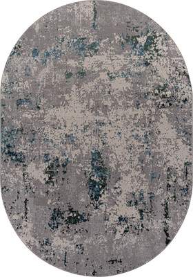 Ковер Merinos Liman F477-OVAL-GRAY-BLUE