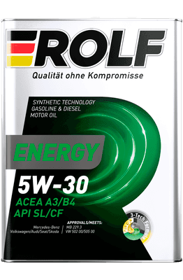 Моторное масло Rolf Energy 5W30 A3/B4 SL/CF / 102097