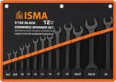 Набор ключей ISMA 5198 Black