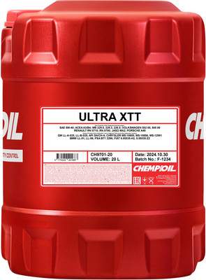 Моторное масло Chempioil Ultra XTT 5W40 / CH9701-20