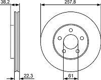 Тормозной диск Bosch 0986479R56