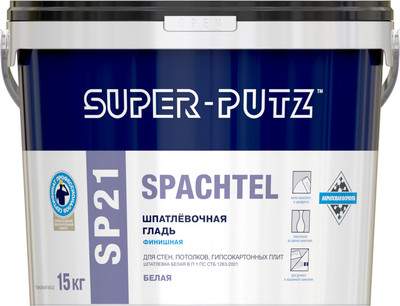 Шпатлевка готовая SUPER-PUTZ SP 21 Spachtel шпатлевочная гладь финишная