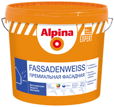 Краски, эмали Alpina Expert Fassadenweiss. База 1
