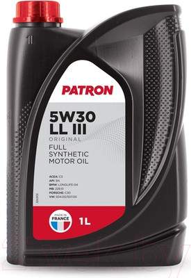 Моторное масло Patron Original 5W30 LL III