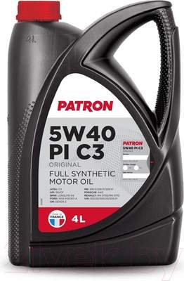 Моторное масло Patron Original 5W40 PI C3