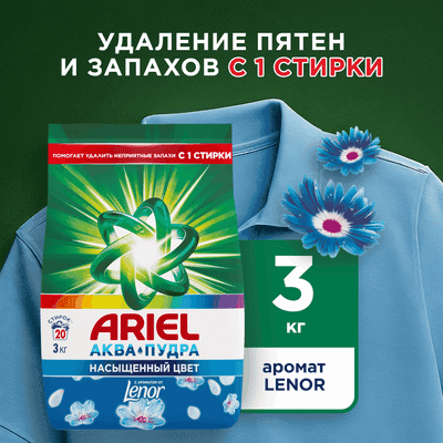 Стиральный порошок Ariel Ленор Эффект