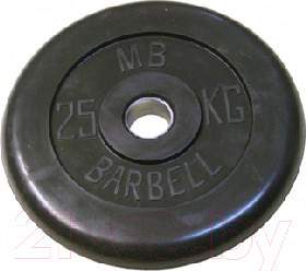 Диск для штанги MB Barbell d26мм 25кг
