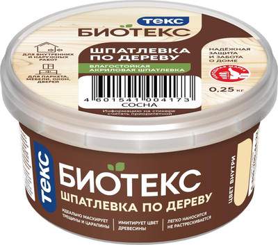 Шпатлевка готовая Текс По дереву