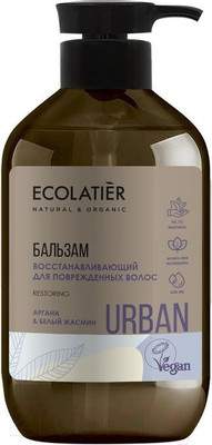Бальзам для волос Ecolatier Urban д/поврежденных волос восстанавл. аргана и белый жасмин