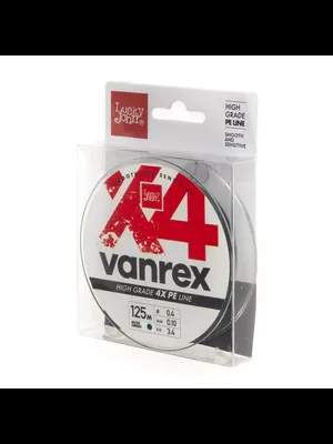 Лески рыболовные Lucky John Vanrex x4 Braid Moss Green 125/010 / LJ4114-010