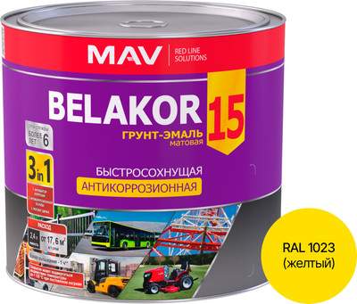 Грунт-эмаль MAV Belakor 15