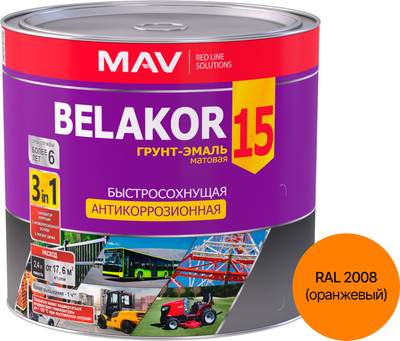 Краски, эмали MAV Belakor 15