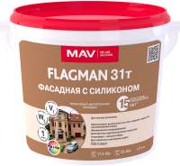 Краски, эмали MAV Flagman ВД-АК-1031т фасадная с силиконом