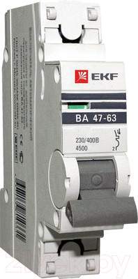 Выключатель автоматический EKF ВА 47-63 1P 1А (C) 4.5kA PROxima / mcb4763-1-01C-pro