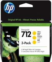 Комплект картриджей HP 712 желтый (3ED79A)