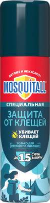 Аэрозоль от насекомых Mosquitall Защита от клещей