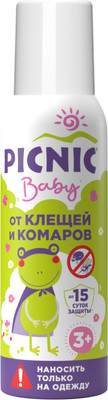 Аэрозоль от насекомых PICNIC Baby от клещей и комаров
