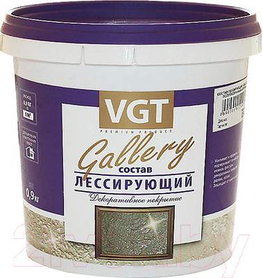 Защитно-декоративный состав VGT Gallery Лессирующий