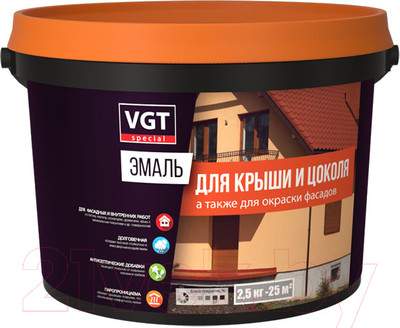 Эмаль VGT ВД-АК-1179 Профи для крыши и цоколя