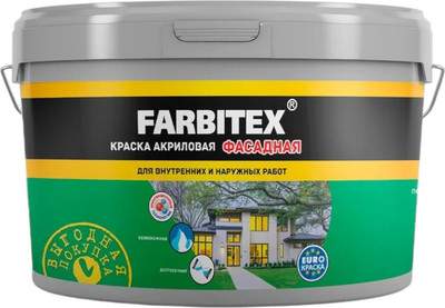 Краски, эмали Farbitex Фасадная