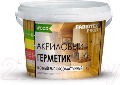 Герметик акриловый Farbitex Профи Wood шовный высокоэластичный