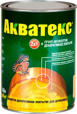 Защитно-декоративный состав Акватекс 800мл